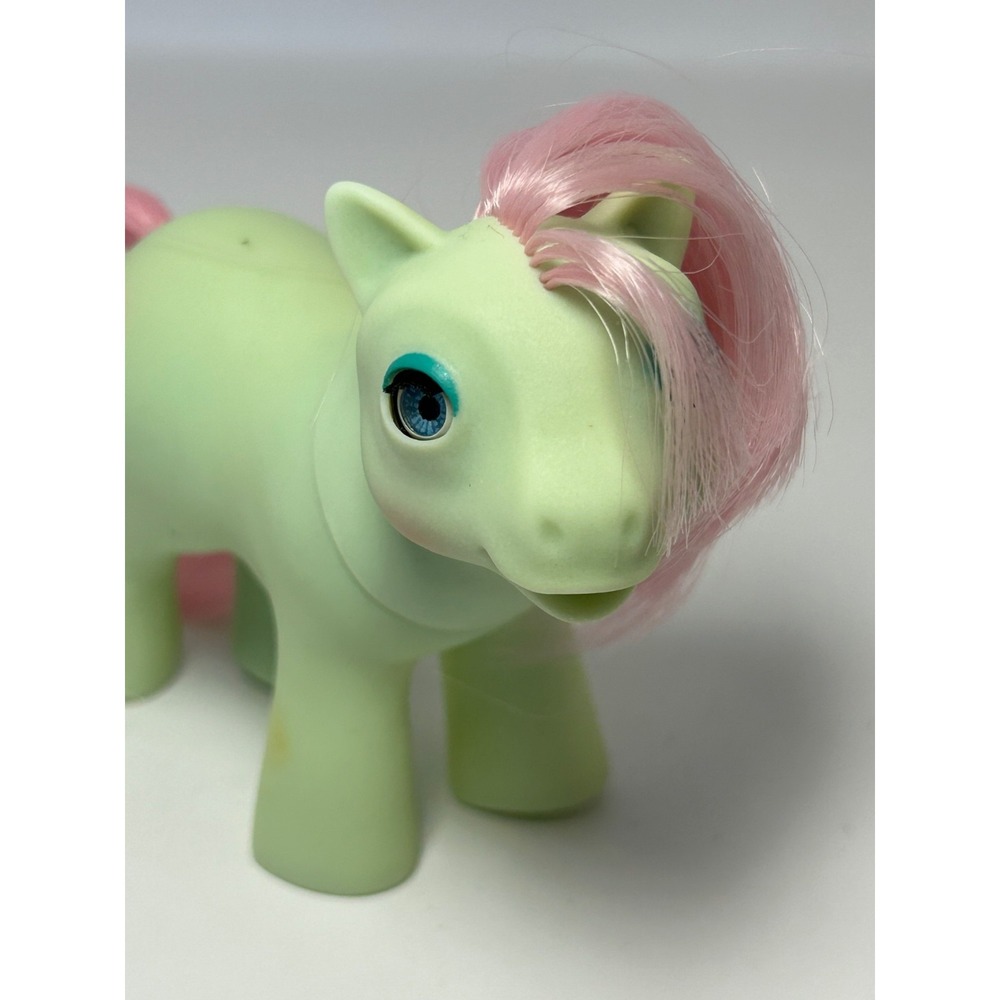 My Little Pony MLP Vintage Beddy Bye‎ Eye BBE Baby Cuddles G1 Green Pink Hair